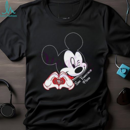 Mickey Mouse Love San Francisco 49ers NFL 2024 Shirt