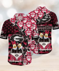 Mickey Mouse NCAA Georgia Bulldogs UGA Hawaiian Shirt