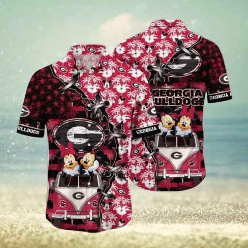 Mickey Mouse NCAA Georgia Bulldogs UGA Hawaiian Shirt