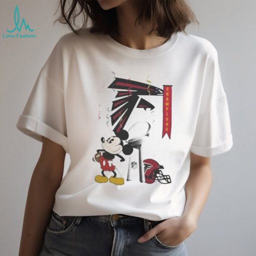 Mickey Mouse NFL Atlanta Falcons Football Super Bowl Champions Helmet Logo Shirt