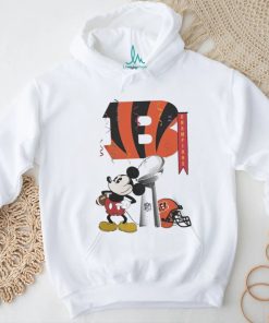 Mickey Mouse NFL Cincinnati Bengals Football Super Bowl Champions Helmet Logo T Shirt