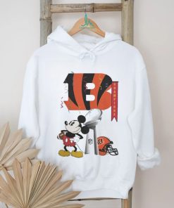 Mickey Mouse NFL Cincinnati Bengals Football Super Bowl Champions Helmet Logo T Shirt