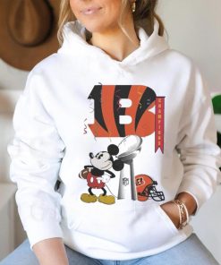 Mickey Mouse NFL Cincinnati Bengals Football Super Bowl Champions Helmet Logo T Shirt