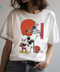 Mickey Mouse NFL Cleveland Browns Football Super Bowl Champions Helmet Logo Shirt