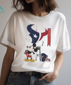 Mickey Mouse NFL Houston Texans Football Super Bowl Champions Helmet Logo Shirt