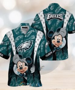 Mickey Mouse NFL Philadelphia Eagles Hat Tropical Hawaiian Shirt