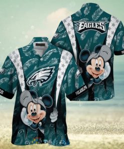 Mickey Mouse NFL Philadelphia Eagles Hat Tropical Hawaiian Shirt