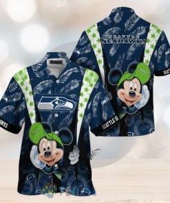 Mickey Mouse NFL Seattle Seahawks Hat Tropical Hawaiian Shirt