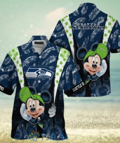 Mickey Mouse NFL Seattle Seahawks Hat Tropical Hawaiian Shirt