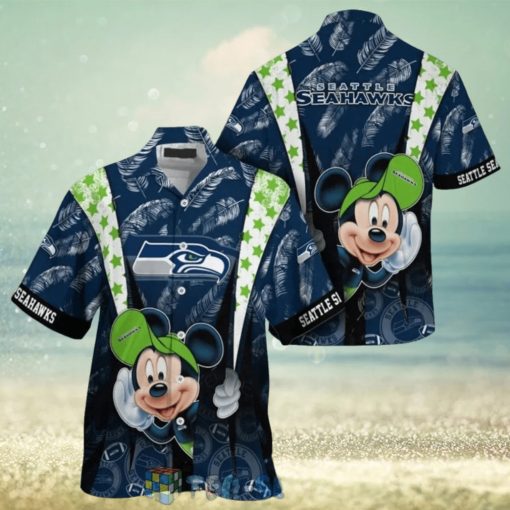 Mickey Mouse NFL Seattle Seahawks Hat Tropical Hawaiian Shirt