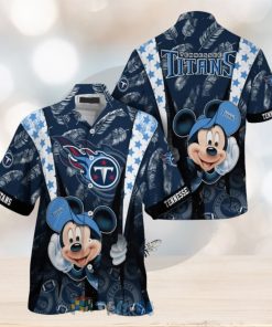 Mickey Mouse NFL Tennessee Titans Hat Tropical Hawaiian Shirt