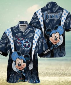 Mickey Mouse NFL Tennessee Titans Hat Tropical Hawaiian Shirt