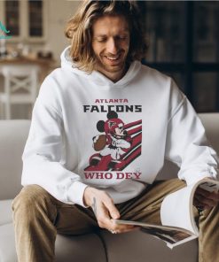 Mickey Mouse Nfl Atlanta Falcons Football Player Who Dey Slogan Shirt