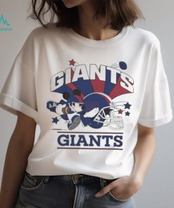 Mickey Mouse Player New York Giants Football Helmet Logo Character Shirt