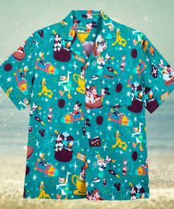Mickey Mouse and Friends Play in the Park Woven Hawaii Shirt for Adults