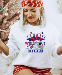Mickey Mouse player NFL Buffalo Bills football helmet logo character funny shirt