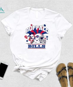 Mickey Mouse player NFL Buffalo Bills football helmet logo character funny shirt