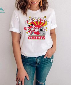 Mickey Mouse player NFL Kansas City Chiefs football helmet logo character funny shirt