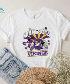Mickey Mouse player NFL Minnesota Vikings football helmet logo character funny shirt