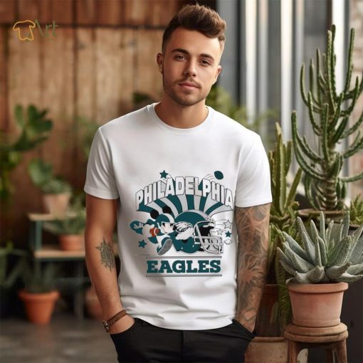 Mickey Mouse player NFL Philadelphia Eagles football helmet logo character funny shirt