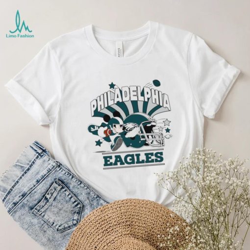 Mickey Mouse player NFL Philadelphia Eagles football helmet logo character funny shirt