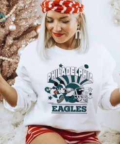 Mickey Mouse player NFL Philadelphia Eagles football helmet logo character funny shirt