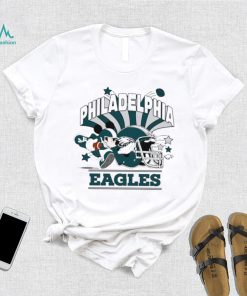 Mickey Mouse player NFL Philadelphia Eagles football helmet logo character funny shirt