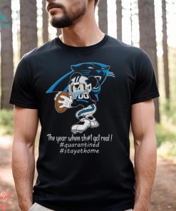 Mickey Mouse x Carolina Panthers The Year When Sh#t Got Real Logo Shirt