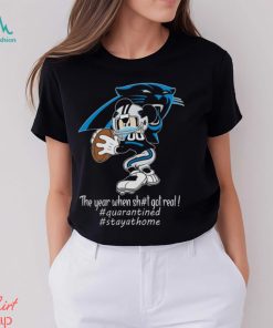 Mickey Mouse x Carolina Panthers The Year When Sh#t Got Real Logo Shirt