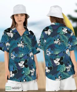 Mickey and Friends Hawaiian Shirt Mickey Mouse Beach Vacation Short Sleeve Shirt