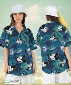 Mickey and Friends Hawaiian Shirt Mickey Mouse Beach Vacation Short Sleeve Shirt