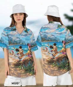 Mickey and Friends Vacation Hawaiian Shirt Disney Summer Tropical Short Sleeve Shirt