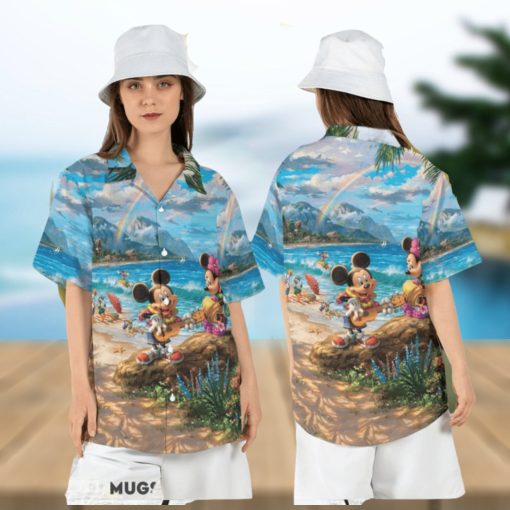 Mickey and Friends Vacation Hawaiian Shirt Disney Summer Tropical Short Sleeve Shirt