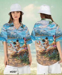 Mickey and Friends Vacation Hawaiian Shirt Disney Summer Tropical Short Sleeve Shirt