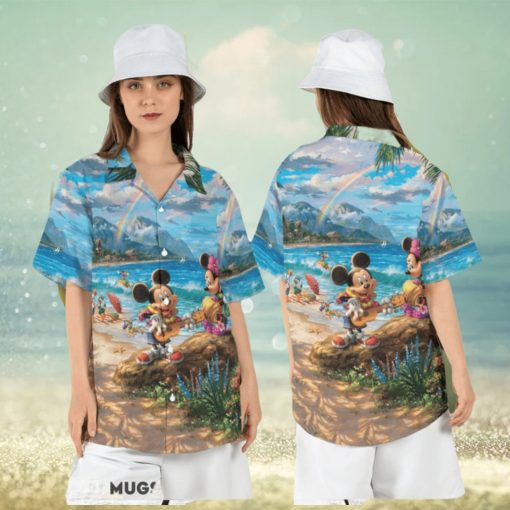 Mickey and Friends Vacation Hawaiian Shirt Disney Summer Tropical Short Sleeve Shirt