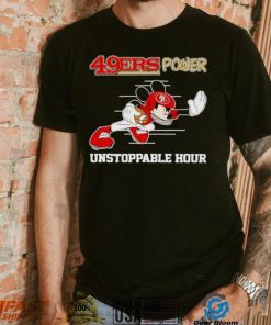 Mickey mouse 49ers power unstoppable hour shirt