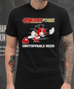 Mickey mouse 49ers power unstoppable hour shirt