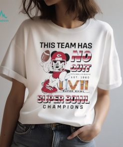 Mickey mouse this team has no quit super bowl champions 2024 shirt