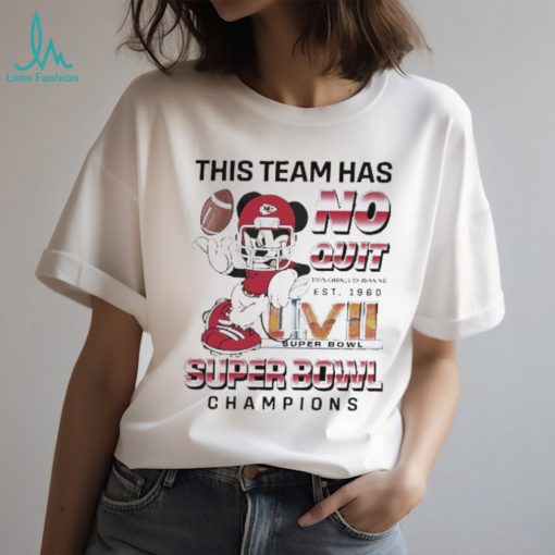 Mickey mouse this team has no quit super bowl champions 2024 shirt