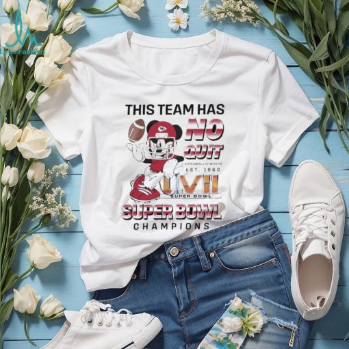 Mickey mouse this team has no quit super bowl champions 2024 shirt