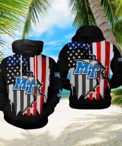 Middle Tennessee Blue Raiders NCAA US Flag 3D Printed Hoodie