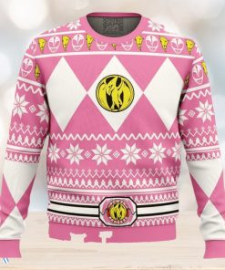 Mighty Morphin Pink Ranger Power Rangers Ugly Christmas Sweater