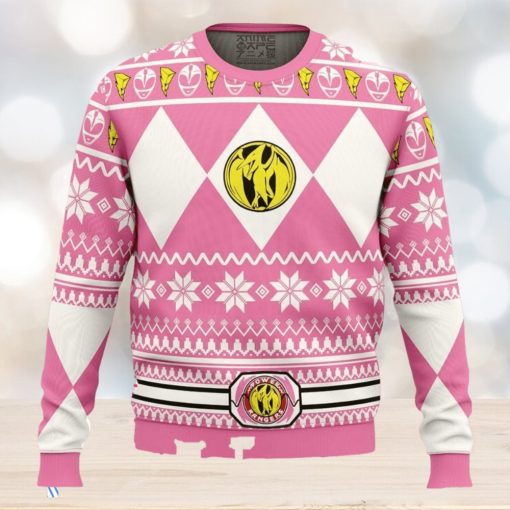 Mighty Morphin Pink Ranger Power Rangers Ugly Christmas Sweater