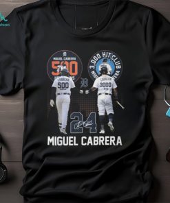 Miguel Cabrera 500 Home Runs 3000 Hits Club T Shirt