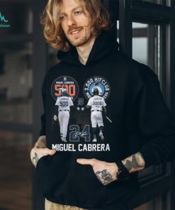 Miguel Cabrera 500 Home Runs 3000 Hits Club T Shirt