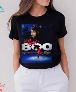 Mika Magic New York Rangers 800 NHL Games Shirt