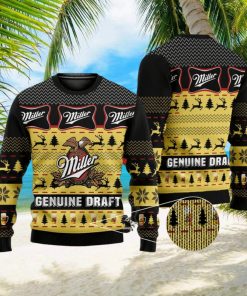 Miller Genuine Draft Ugly Miller Beer Ugly Gift Christmas 3D Sweater For Men And Women