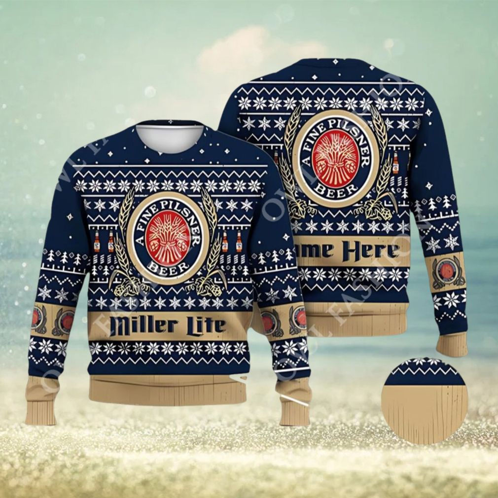 Miller lite beer christmas on sale sweater