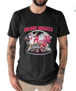Milroe Miracle 4th And 31 Jalen Milroe Alabama Crimson Tide Signature Shirt
