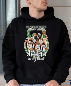 Milwaukee Bucks In My Veins Jesus In My Heart T shirt